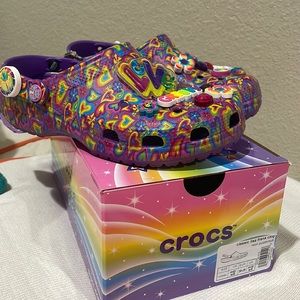 NWT Limited Edition Lisa Frank Crocs